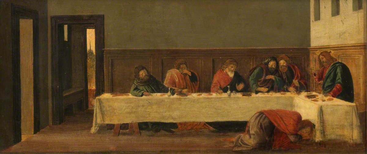 Feast at Simon's (predella, second panel) - Sandro Botticelli