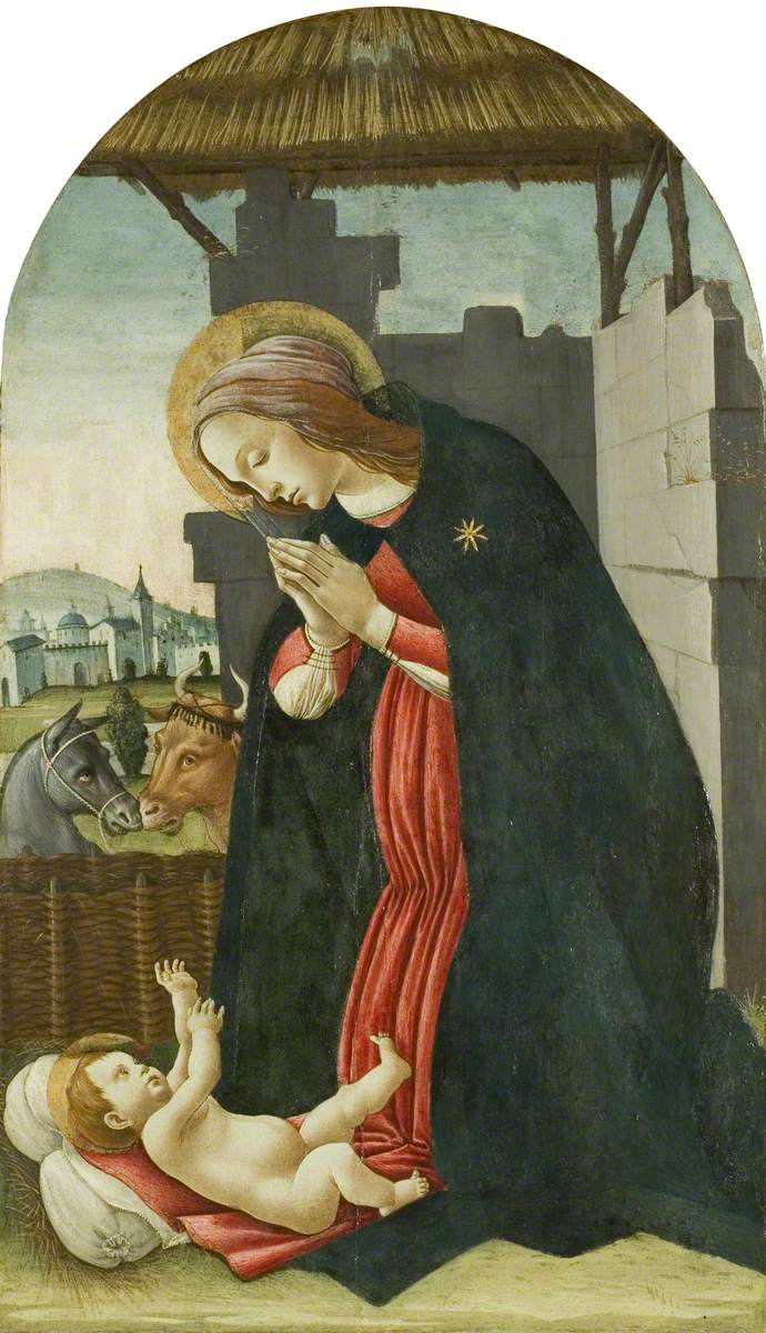 The Virgin Adoring the Child Jesus - Sandro Botticelli