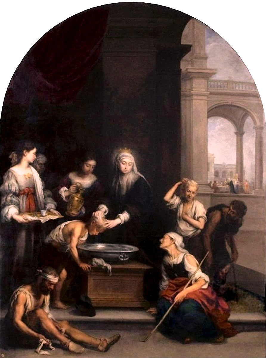 sainte Élisabeth soignant les teigneux - Bartolomé Esteban Murillo