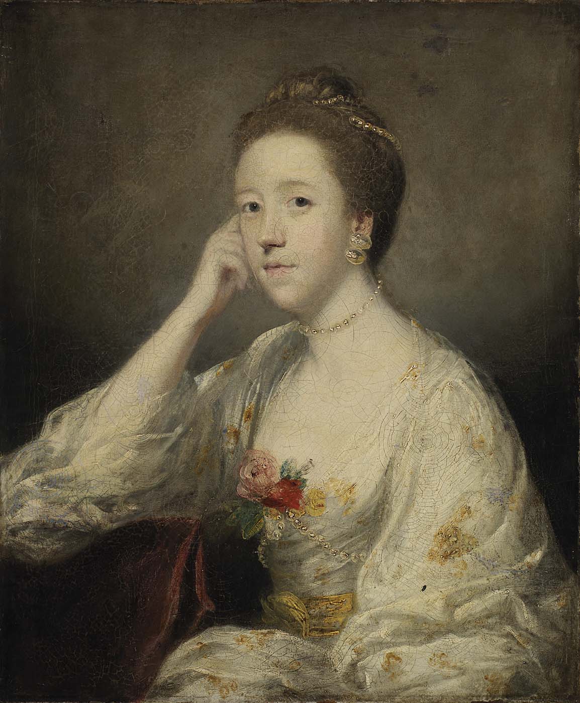 Portrait d'une dame en blanc - Joshua Reynolds