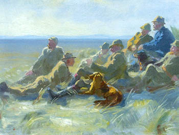 Hunters of Skagen. Study - Peder Severin Krøyer