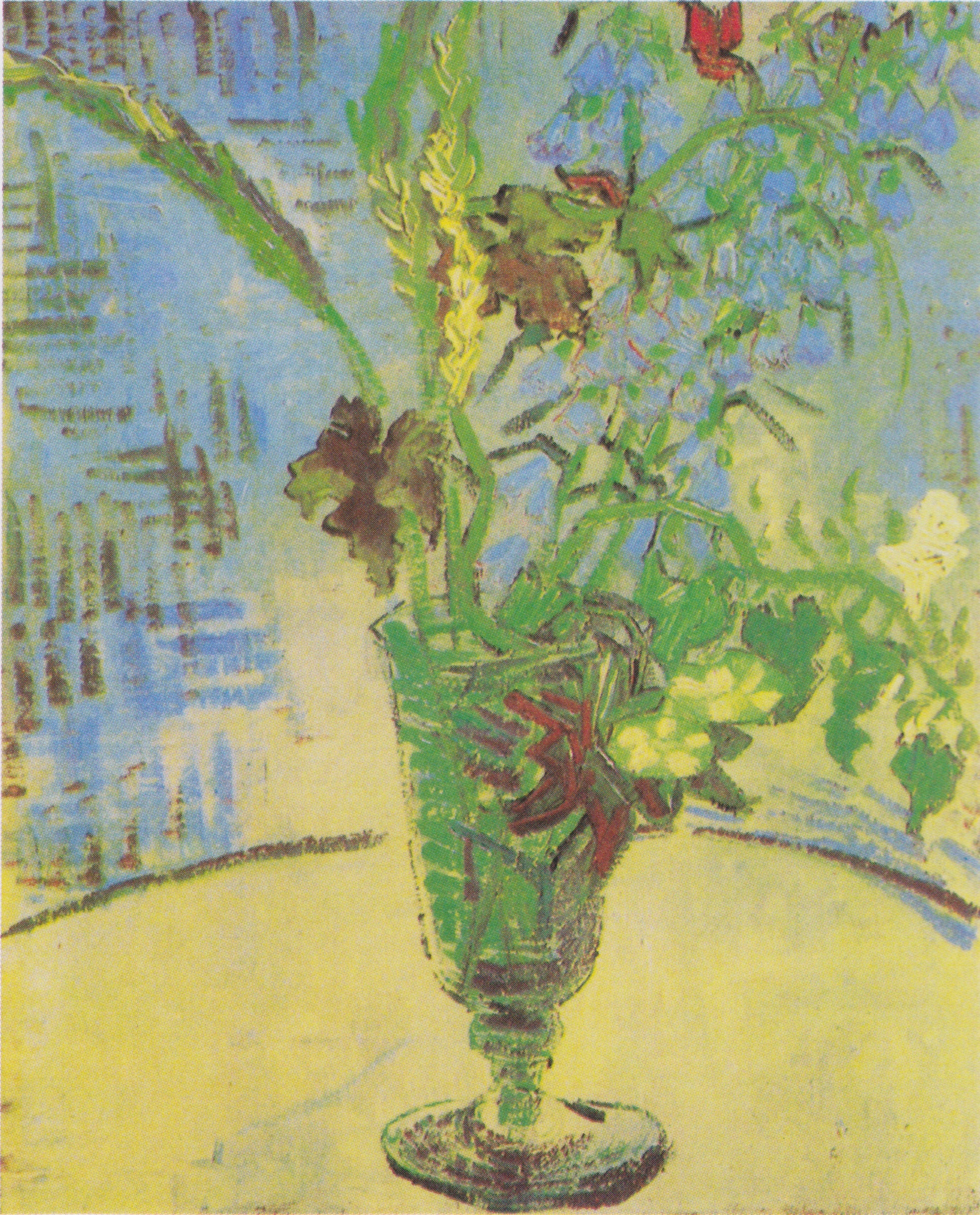 Reproduction du tableau ยซ Fleurs dans un verre - Vincent van Gogh ยป par Alpha Reproduction en peinture ร lโhuile