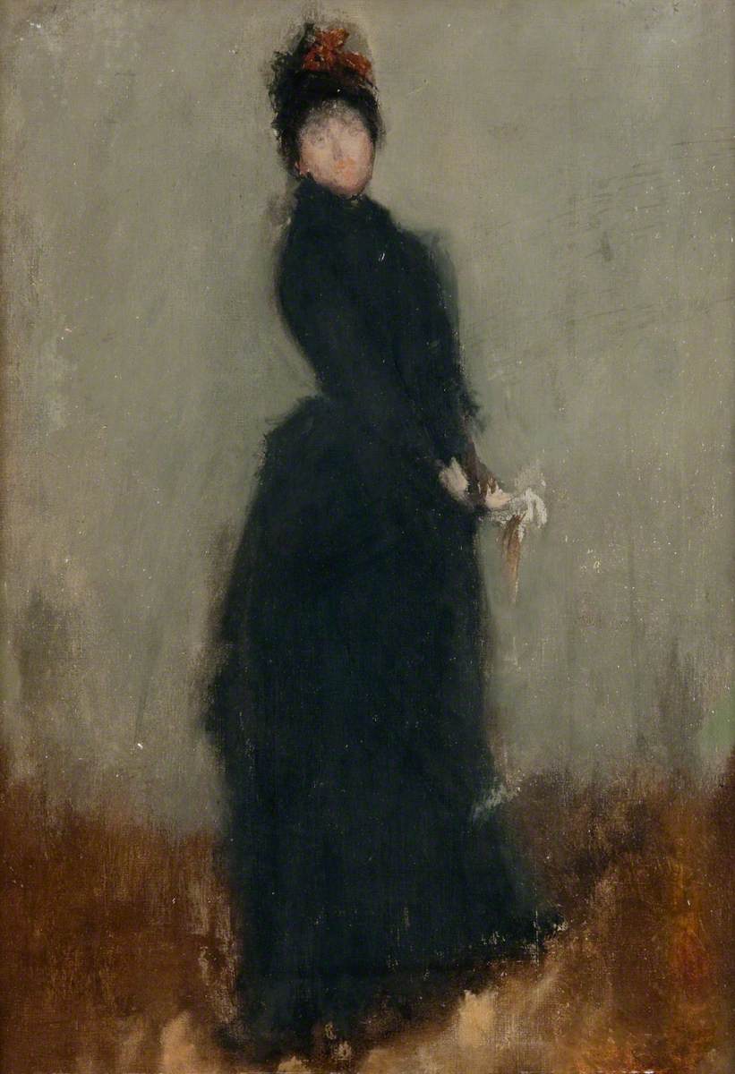 Reproduction du tableau « Esquisse pour un portrait de Miss Ethel Philip - James Abbott McNeill Whistler » par Alpha Reproduction en peinture à l’huile
