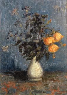 Reproduction du tableau « Vase blanc avec roses et autres fleurs - Vincent van Gogh » par Alpha Reproduction en peinture à l’huile