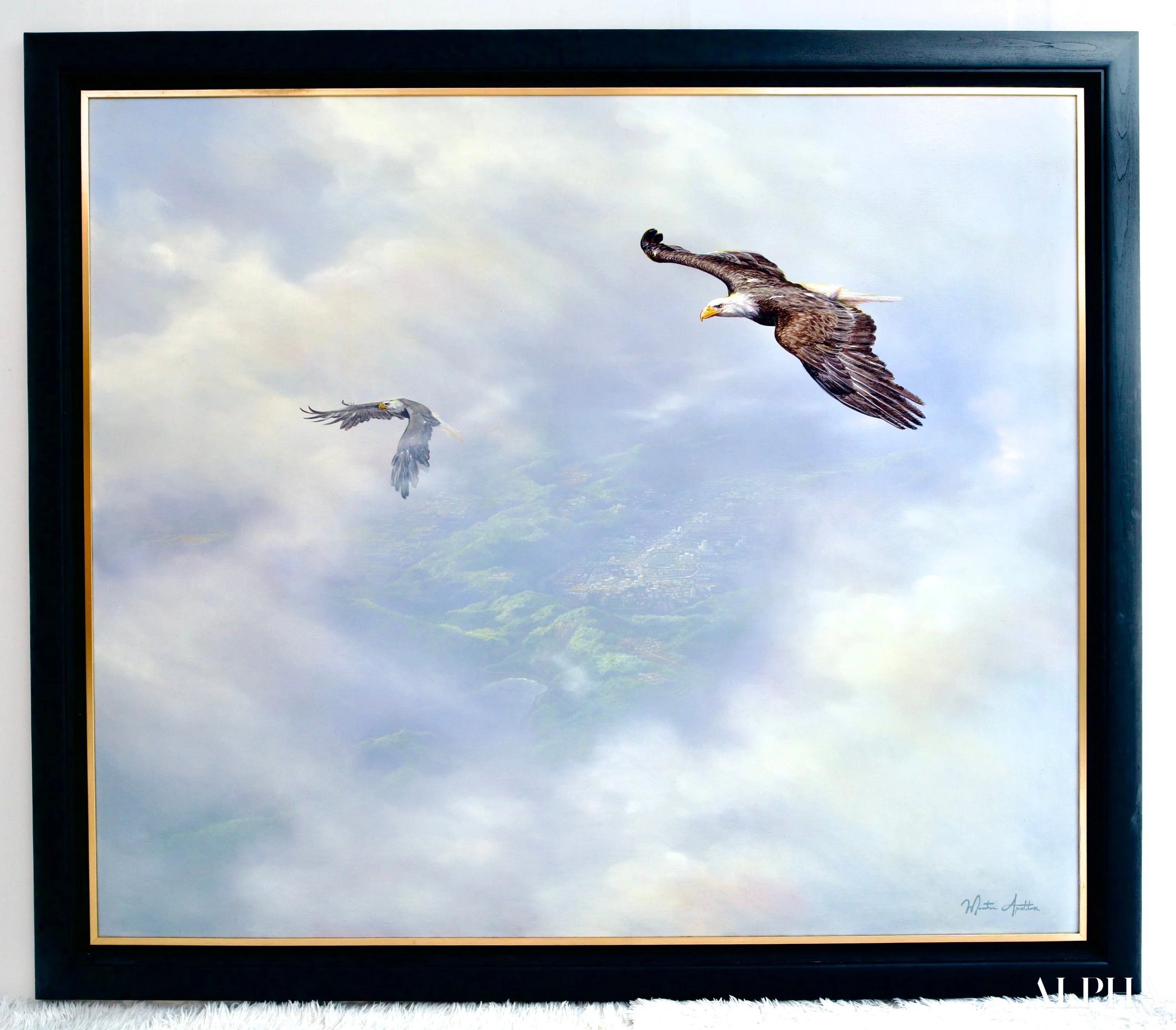 Aigles en Vol | 200 x 170 cm Reproductions de tableaux à la peinture à l’huile