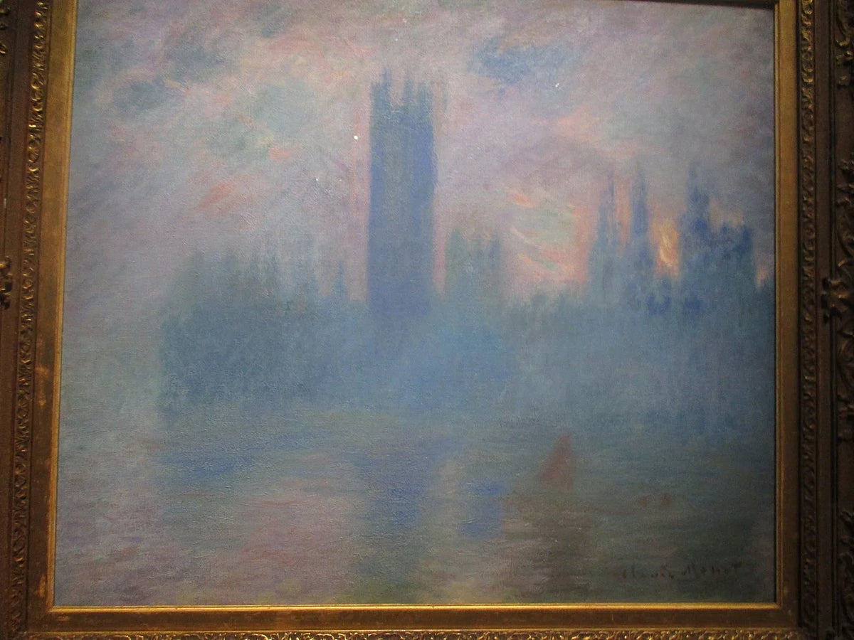 Le Parlement de Londres peint par Claude Monet dans le brouillard de la Tamise