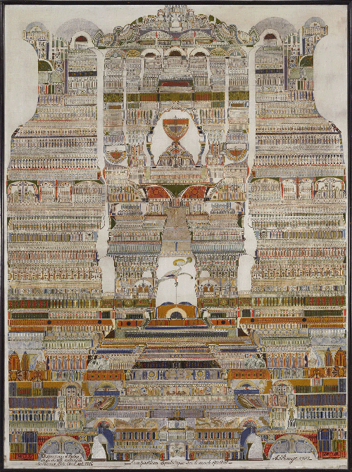 Composition symbolique sur le monde spirituel d’Augustin Lesage