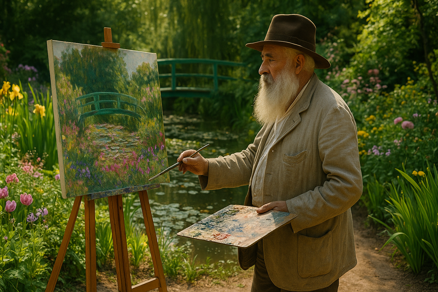 Claude Monet garden: an immortal floral symphony captured in painting