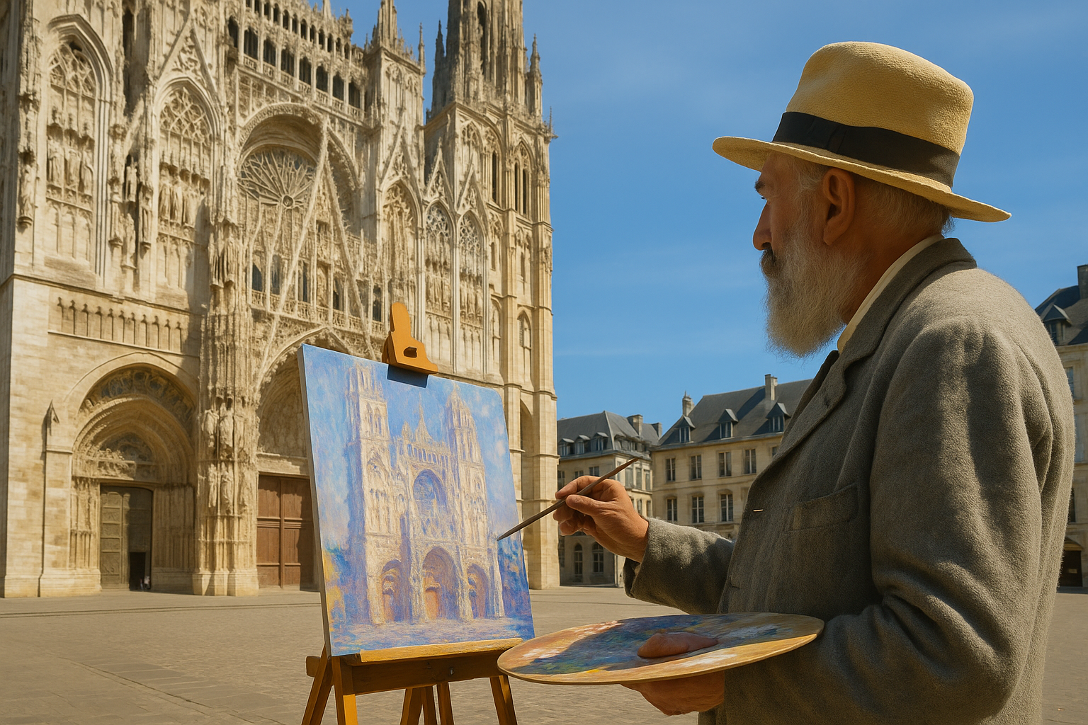 Claude Monet Rouen Cathedral: When light sculpts stone