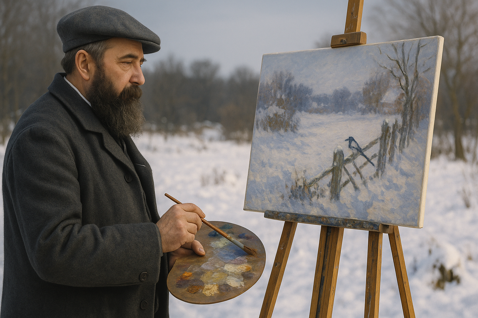 Claude Monet – The Magpie: A Winter Masterpiece Full of Silence and Light