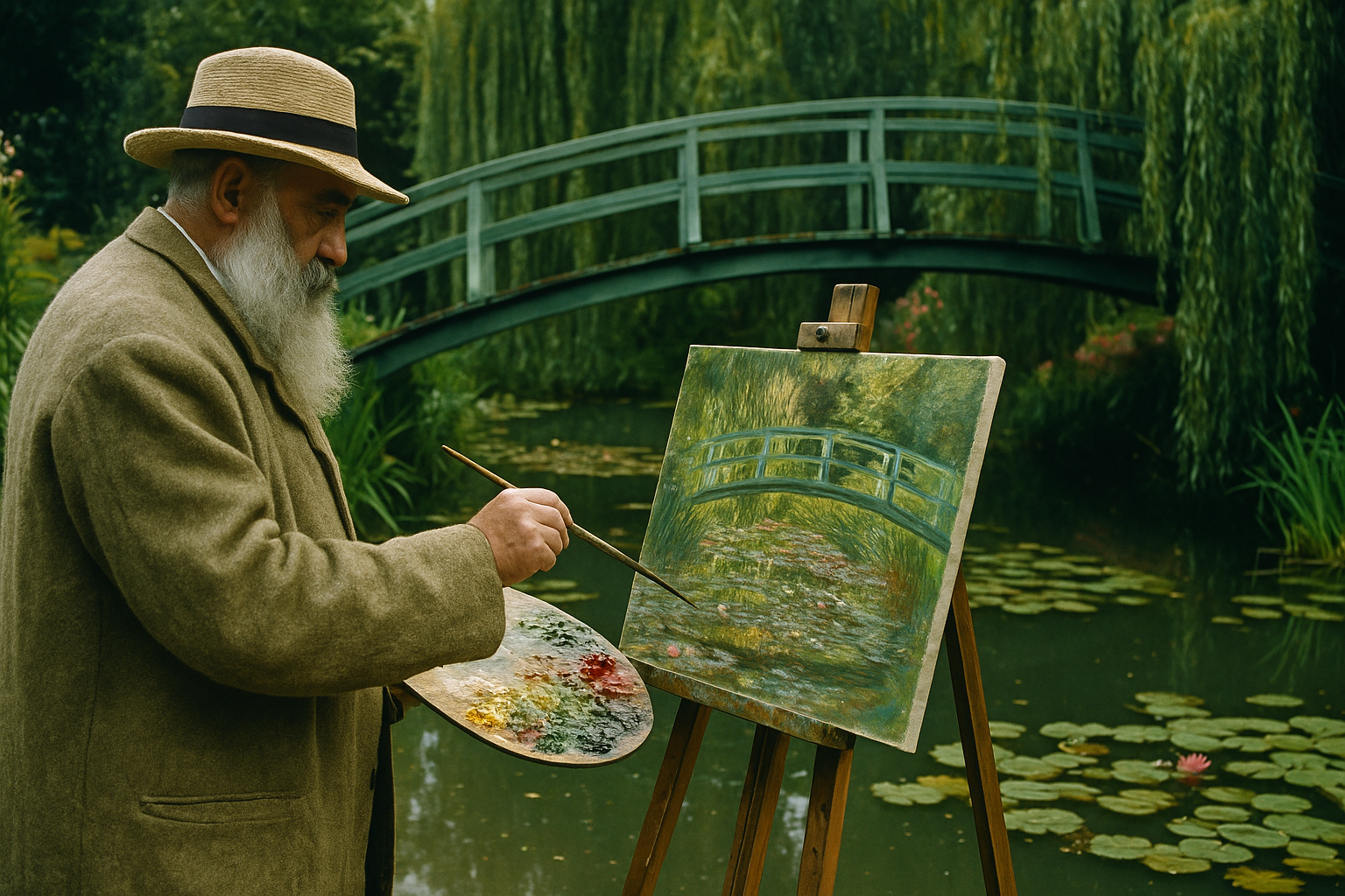 Monet's Japanese Bridge – An Impressionist Masterpiece in the Heart of Giverny