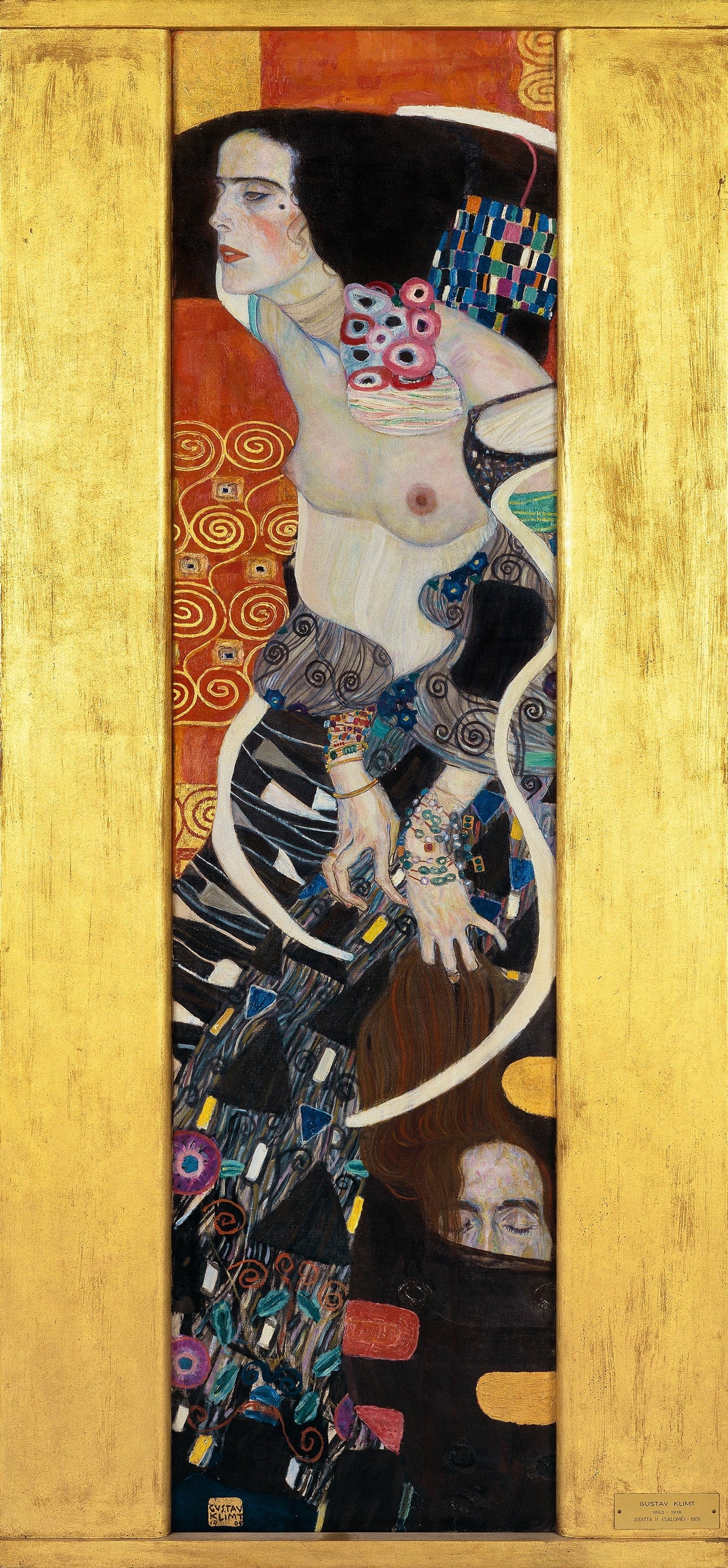 Judith II ou Salomé de Gustav Klimt, peinture verticale de 1909