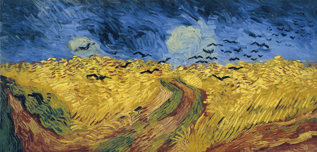 Champ de blé aux corbeaux de Vincent van Gogh, peint à Auvers-sur-Oise en juillet 1890
