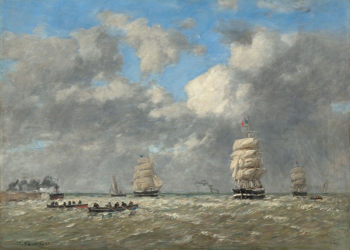 Le Havre peint par Eugène Boudin en 1883