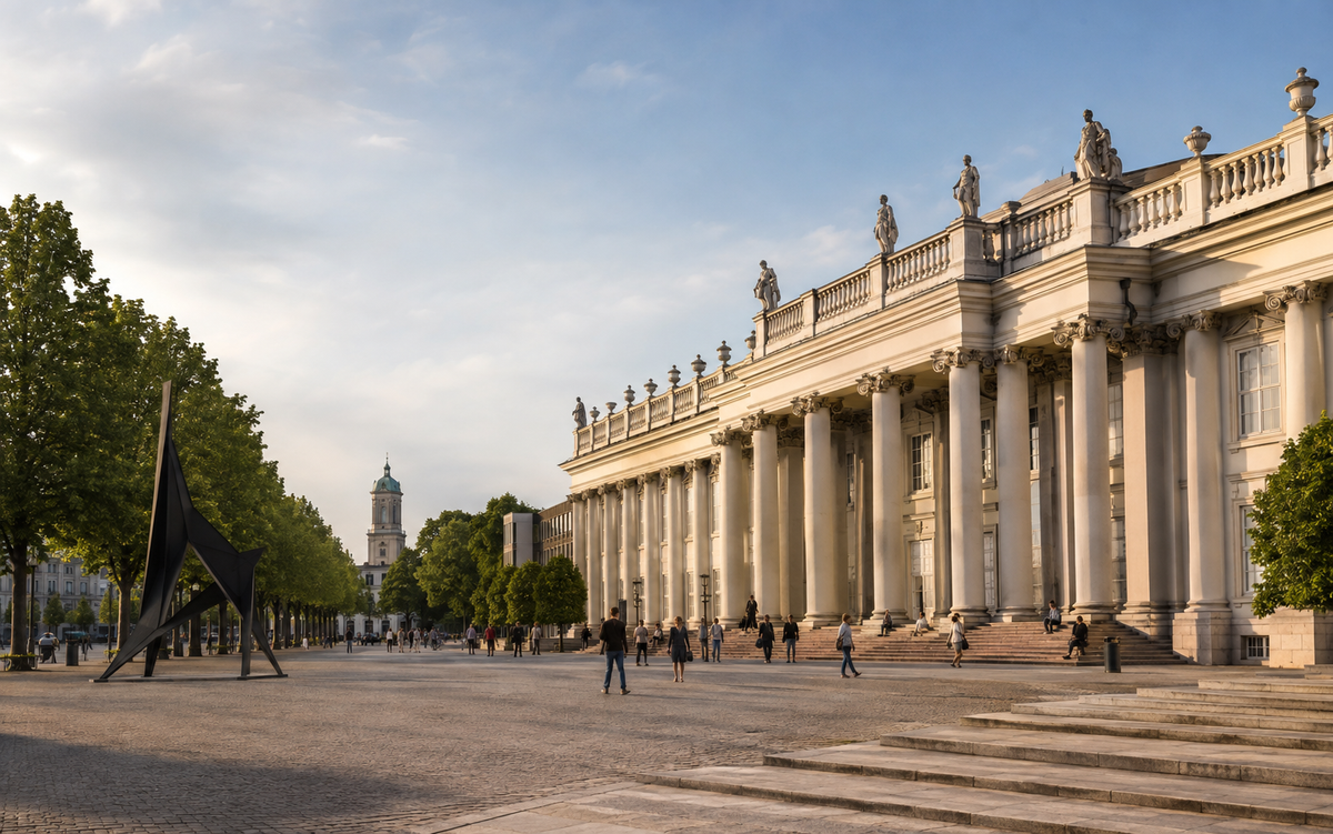 Panorama artistique de Kassel autour du Fridericianum et de la documenta