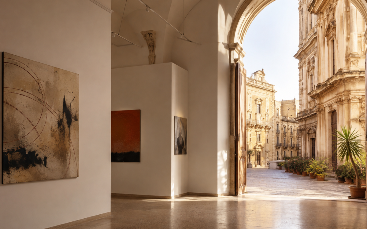 Galerie d’art contemporaine ouverte sur l’architecture baroque de Lecce