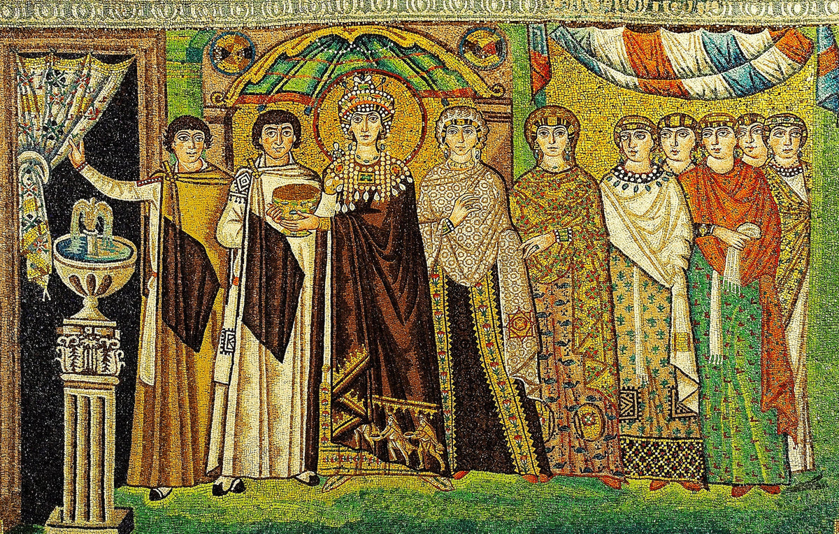Mosaïque de l’impératrice Théodora dans la basilique San Vitale de Ravenne