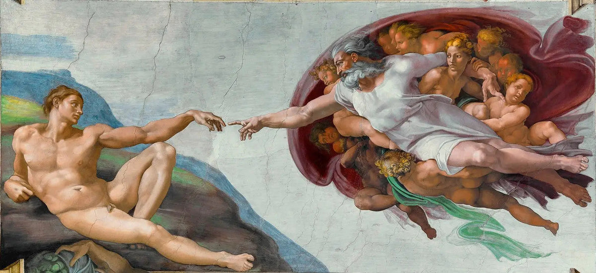 La Création d'Adam de Michel-Ange, repère de la chapelle Sixtine