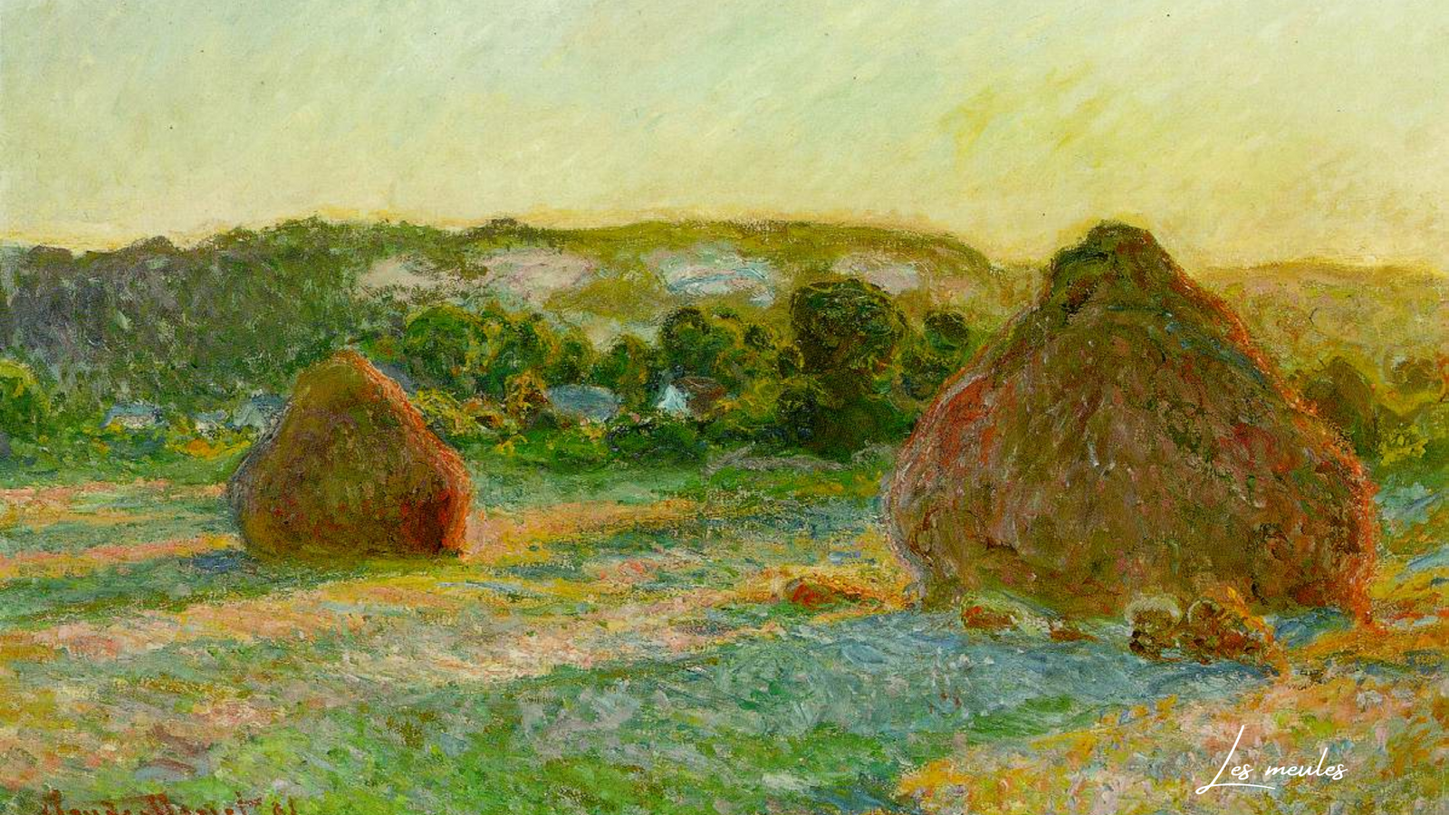 Reproductions de Tableaux de la Série des Meules de Claude Monet