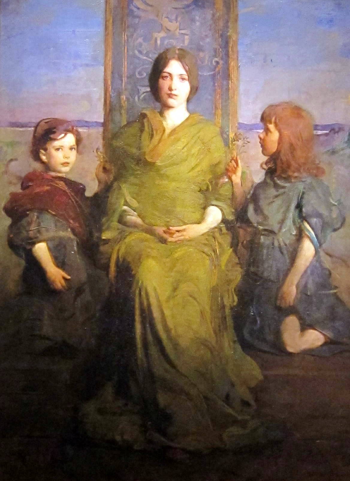 Vierge trônant - Abbott Handerson Thayer