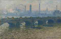 The Waterloo Bridge, overcast weather - Claude Monet