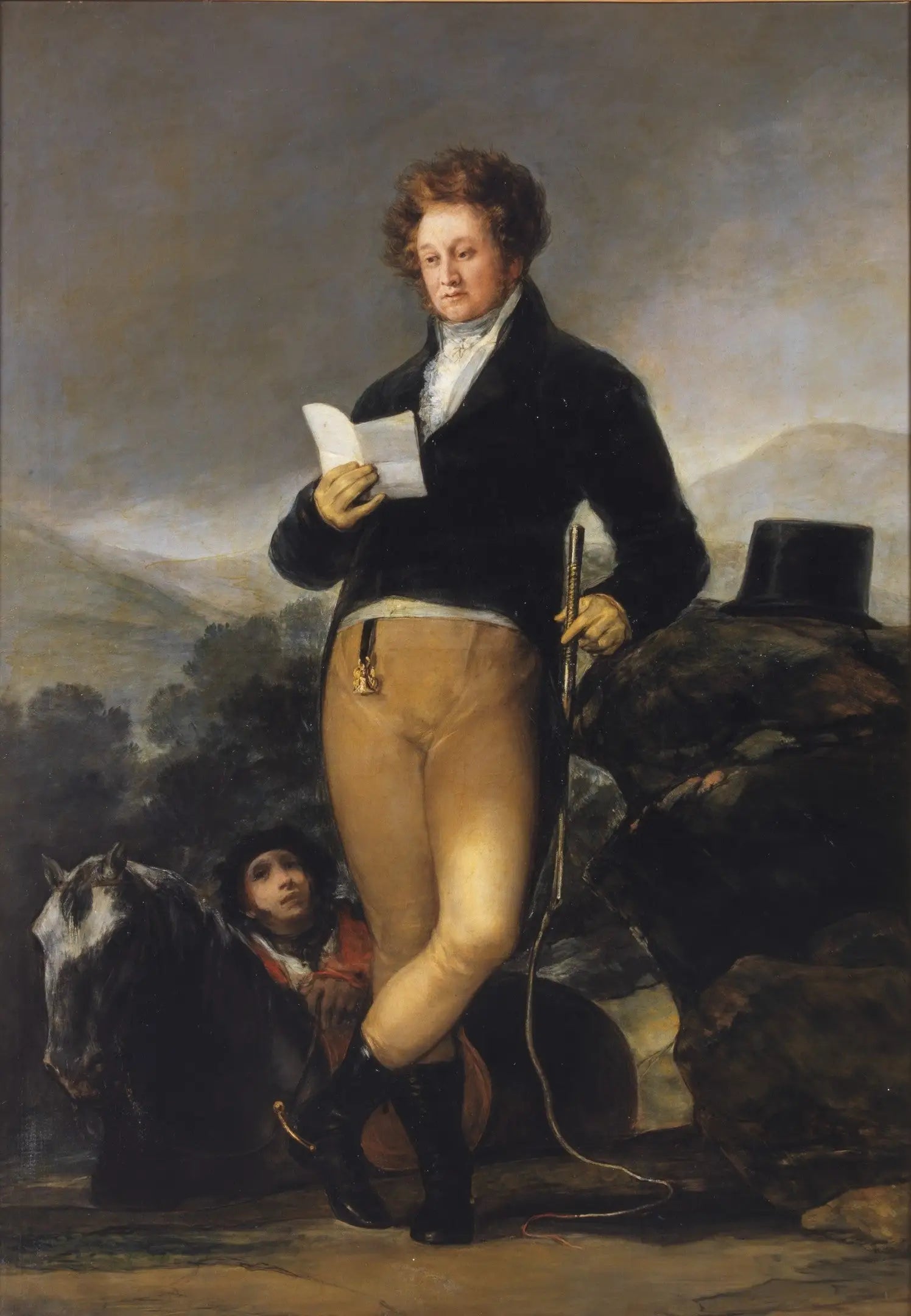 Reproduction du tableau « Don Francisco de Borja Tellez Giron, dixième duc d'Osuna - Francisco de Goya » par Alpha Reproduction en peinture à l’huile