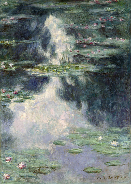 🌿 Water Lilies Pond – Claude Monet (1907)