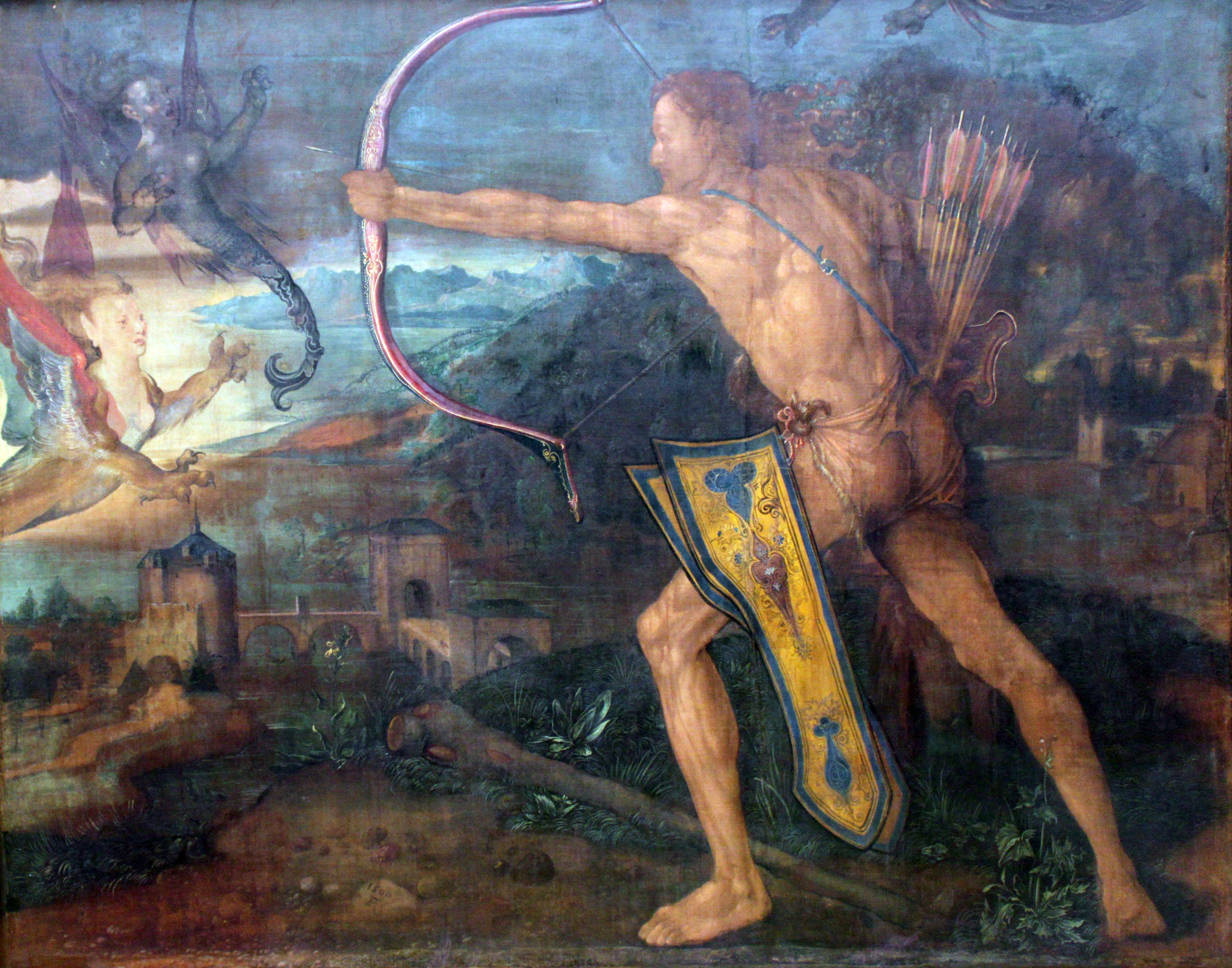 Hercules Killing the Birds of Lake Stymphalus - Albrecht Dürer