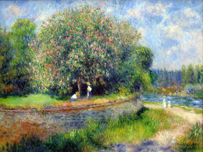 The Chestnut Tree in Bloom - Pierre-Auguste Renoir