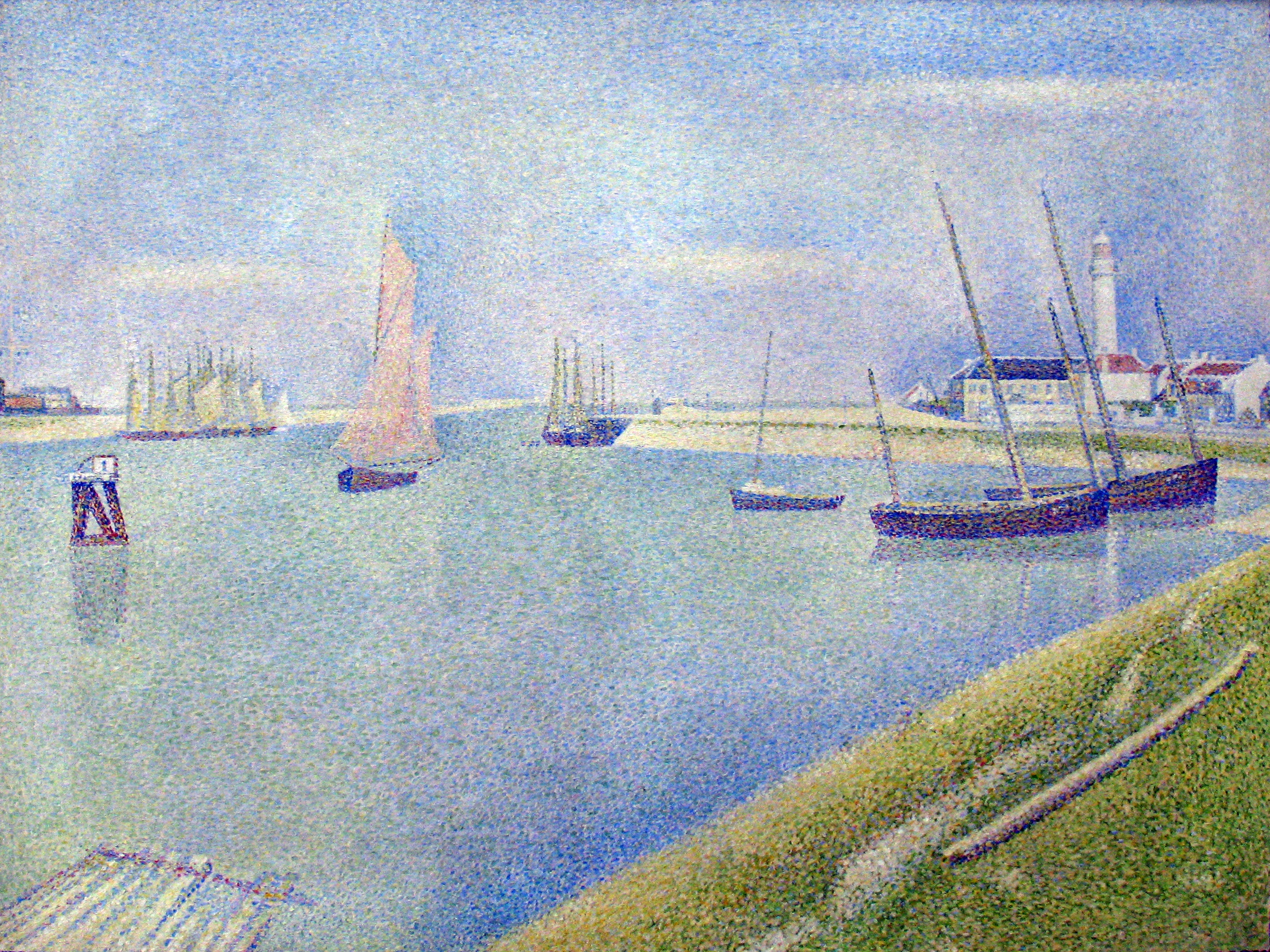 The Channel of Gravelines, towards the sea - Georges Seurat