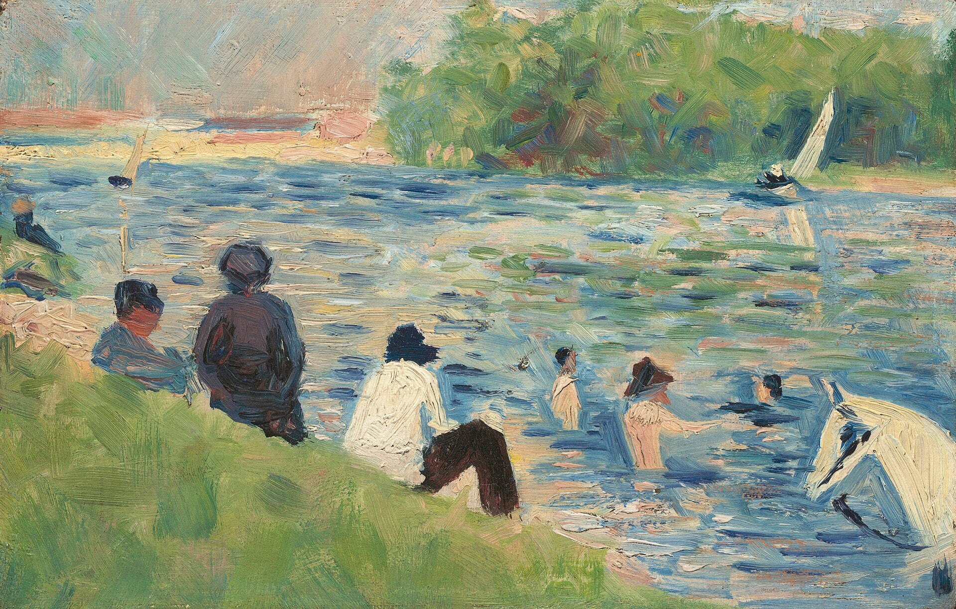 Baigneurs, Georges Seurat, 1883
