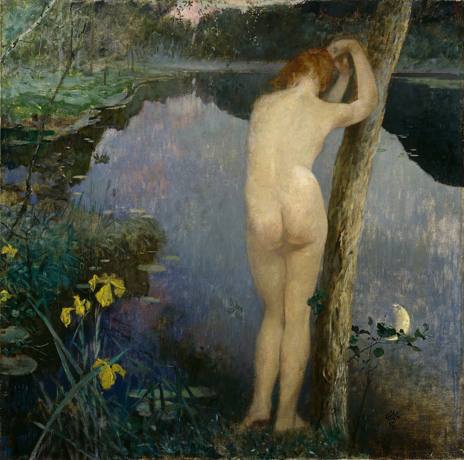 Nocturne, Eilif Peterssen, 1887, peinture à l’huile