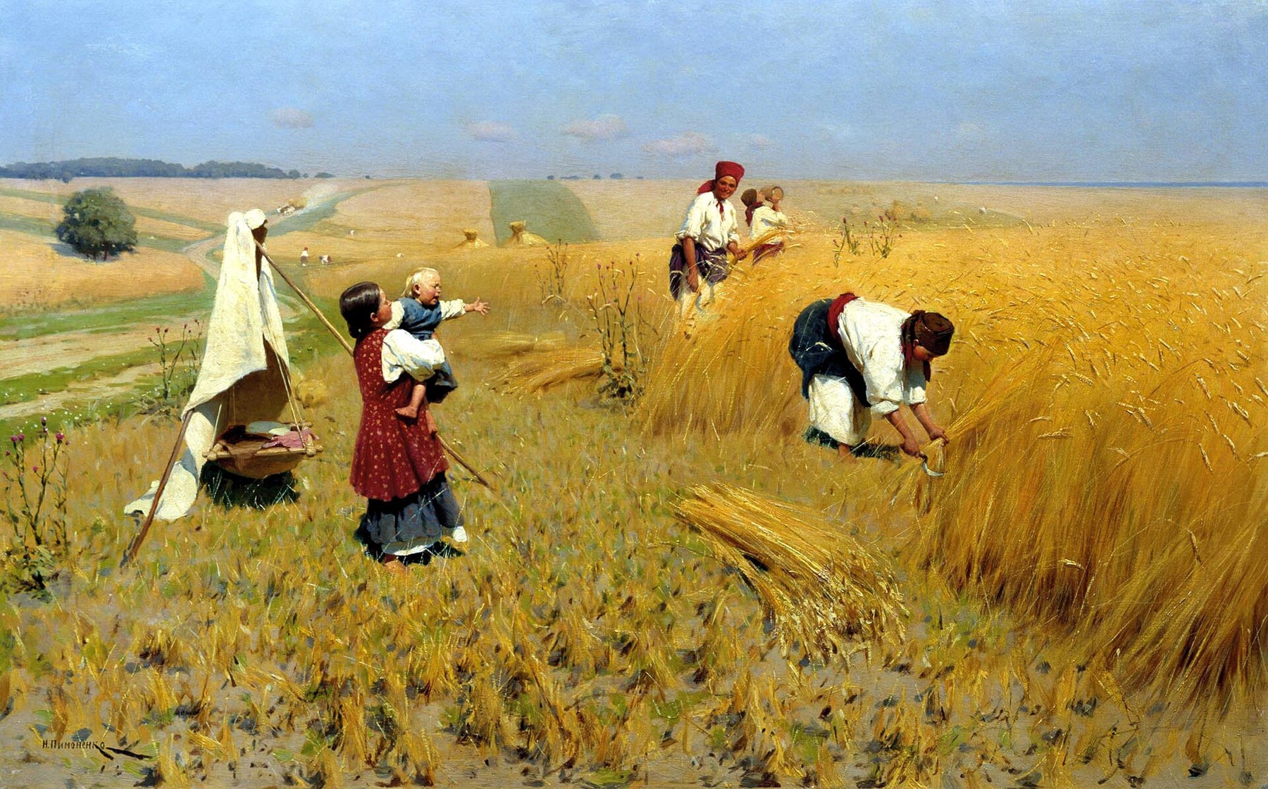 Récolte en Ukraine, Mykola Pymonenko, 1896