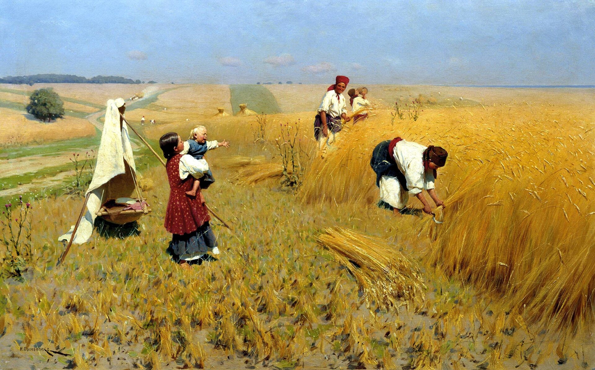 Récolte en Ukraine, Mykola Pymonenko, 1896