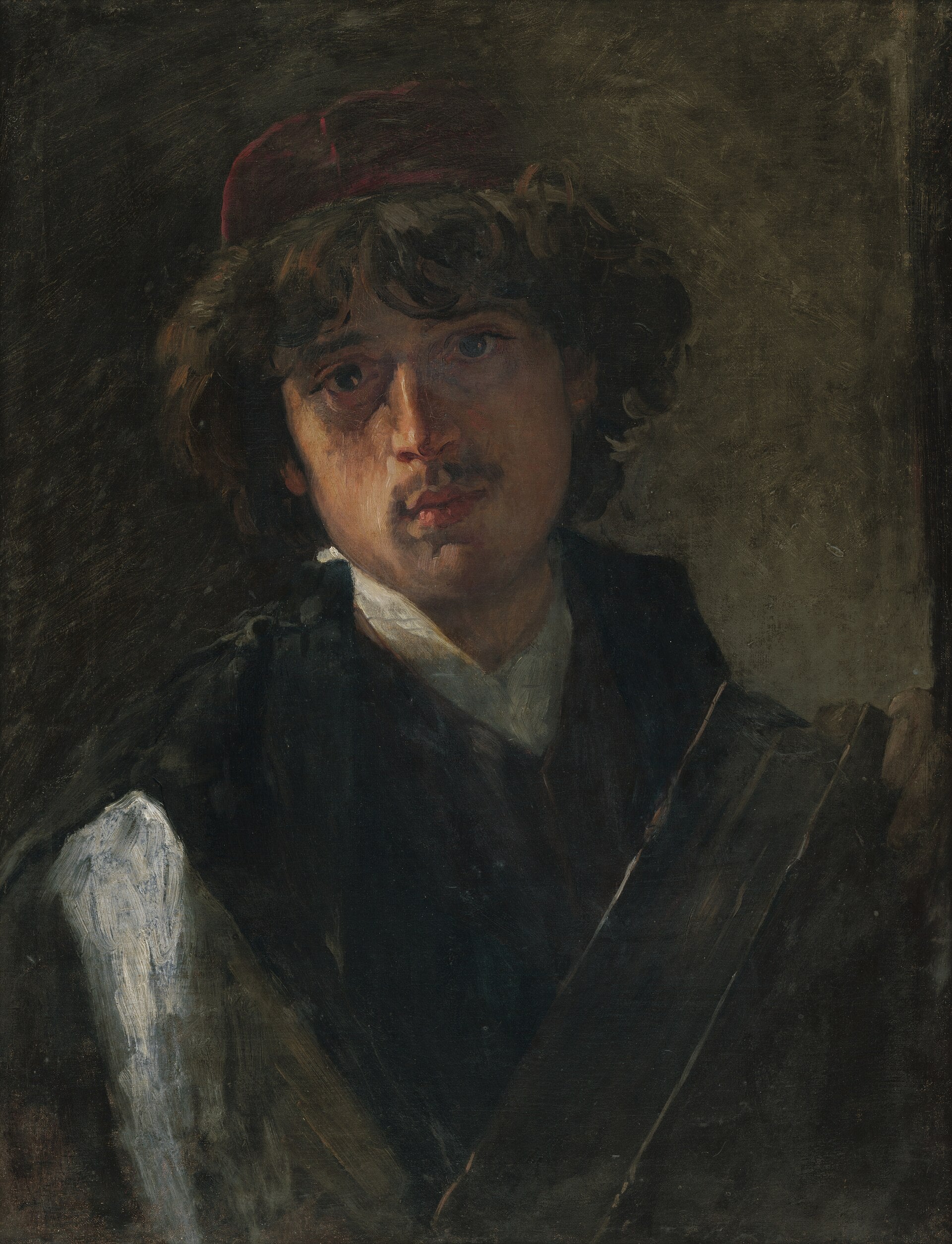 Portrait d’un jeune rabbin, Václav Brožík, 1880