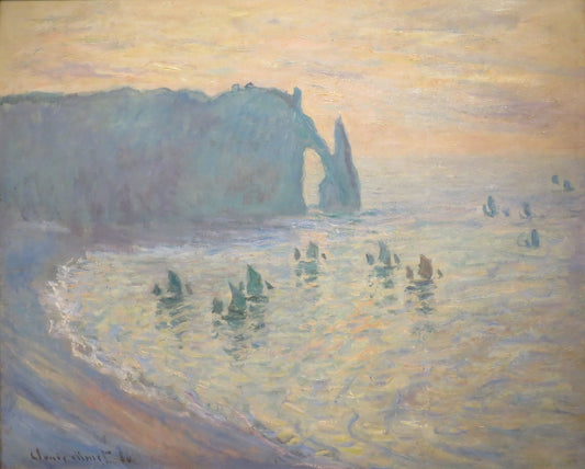 🏖️ The Beach at Étretat – Claude Monet (1885–1886)