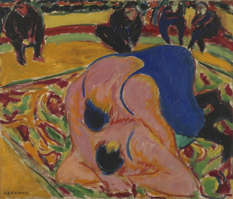 Lutteurs au cirque - Ernst Ludwig Kirchner