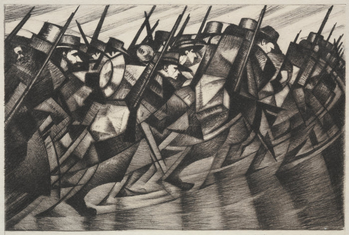 Retour aux tranchées - C. R. W. Nevinson