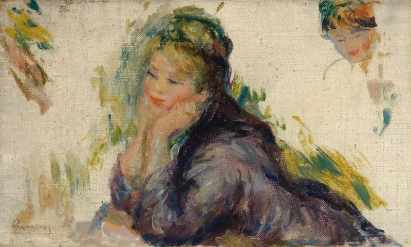 Woman Leaning - Pierre-Auguste Renoir