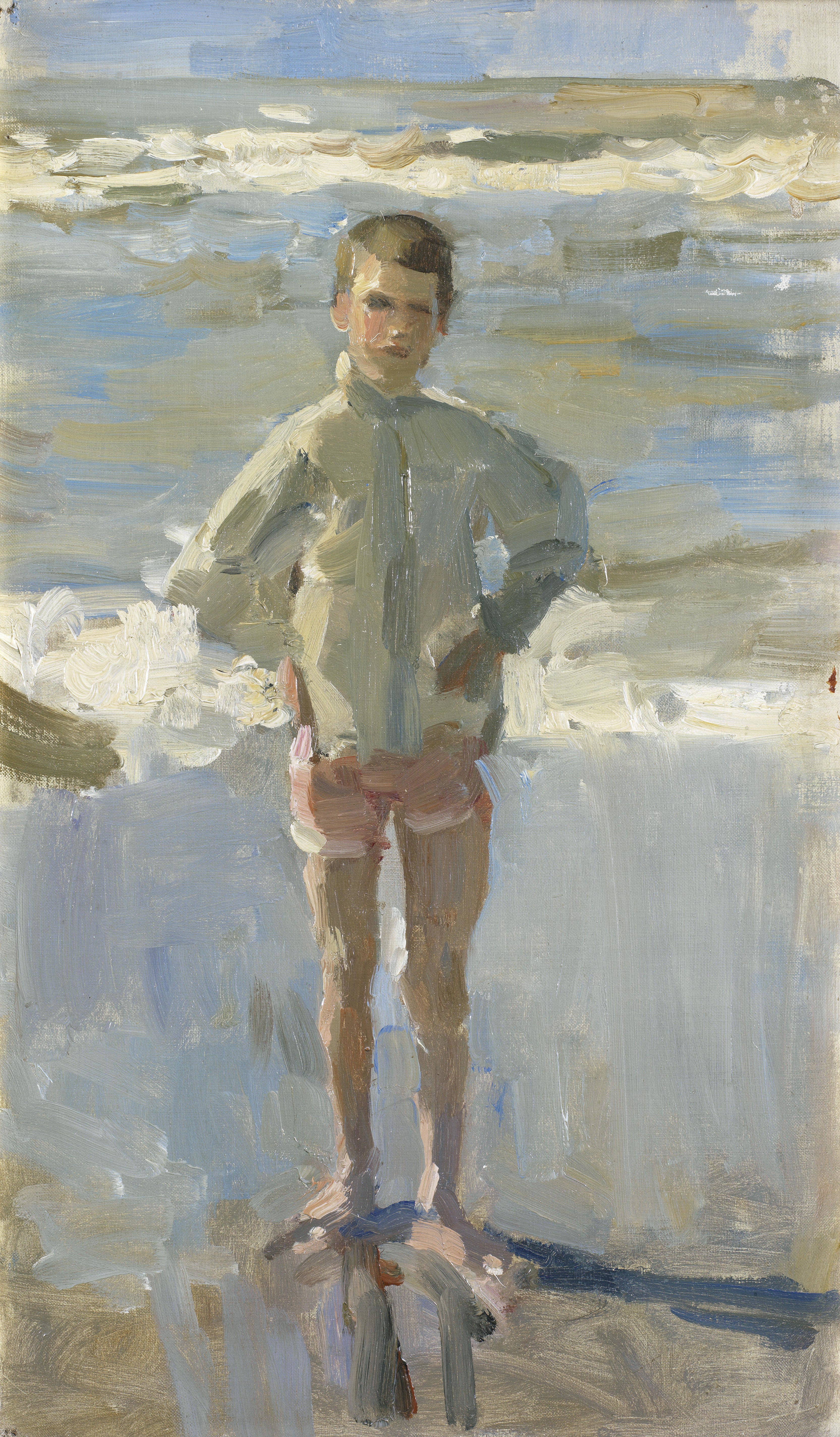 Jeune garçon sur la plage - Isaac Israëls - Alpha Reproduction