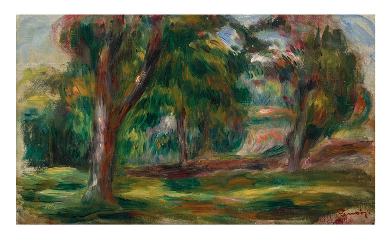 meadow and trees - Pierre-Auguste Renoir