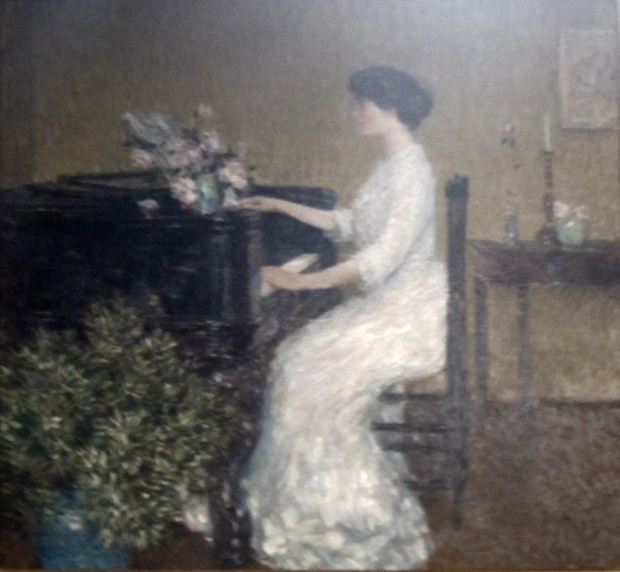 Au piano - Childe Hassam - Alpha Reproduction