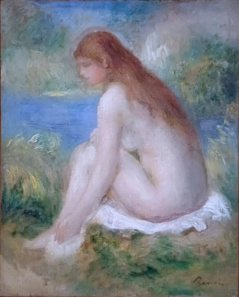 Nude Woman Sitting - Pierre-Auguste Renoir