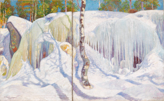 Rock covered in ice and snow - Pekka Halonen
