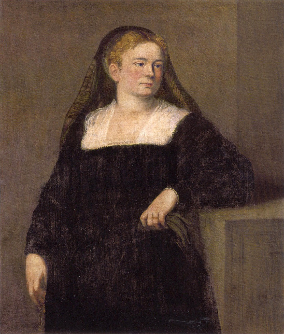 Portrait d’une dame en deuil - Jacopo Tintoretto - Alpha Reproduction