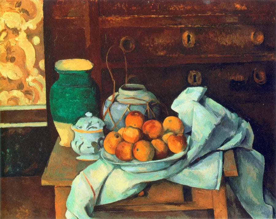 Still Life with Chest of Drawers - Paul Cézanne