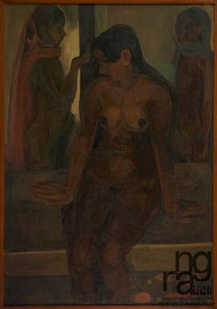 Groupe de nus, Amrita Sher-Gil, 1935, huile sur toile