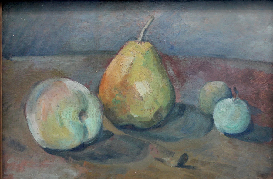 Still life, pears and green apples - Paul Cézanne