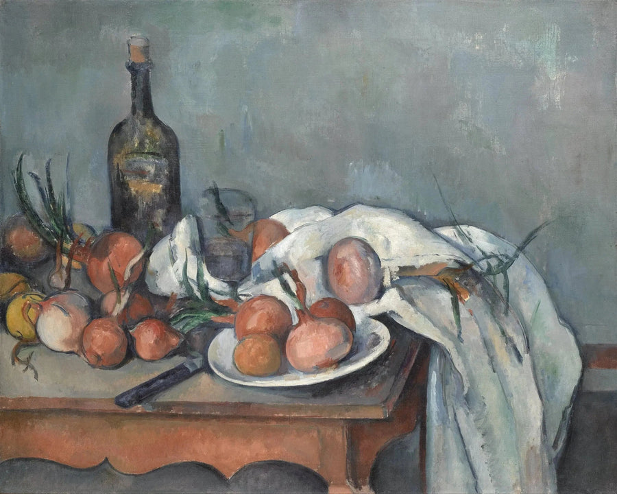 Still Life with Onions - Paul Cézanne