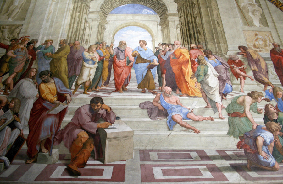 École d'Athènes - Raphaël Sanzio - Réproduction huile sur toile